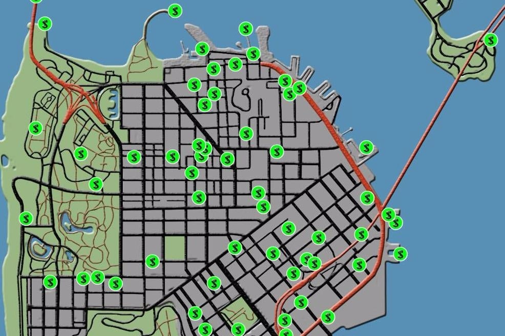 Watch Dogs 2 - Mapa: Pieniądze i wartościowe przedmioty | Eurogamer.pl